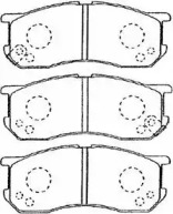 Комплект тормозных колодок (AISIN: G1N011)